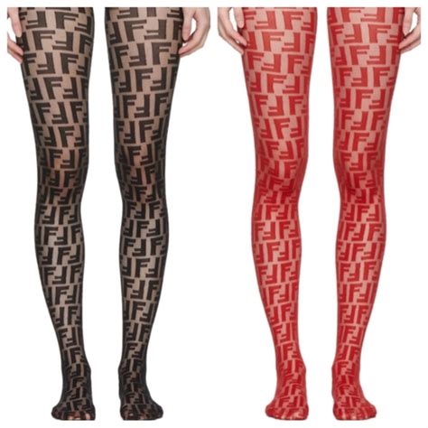 red fendi stockings|Fendi inspired stockings.